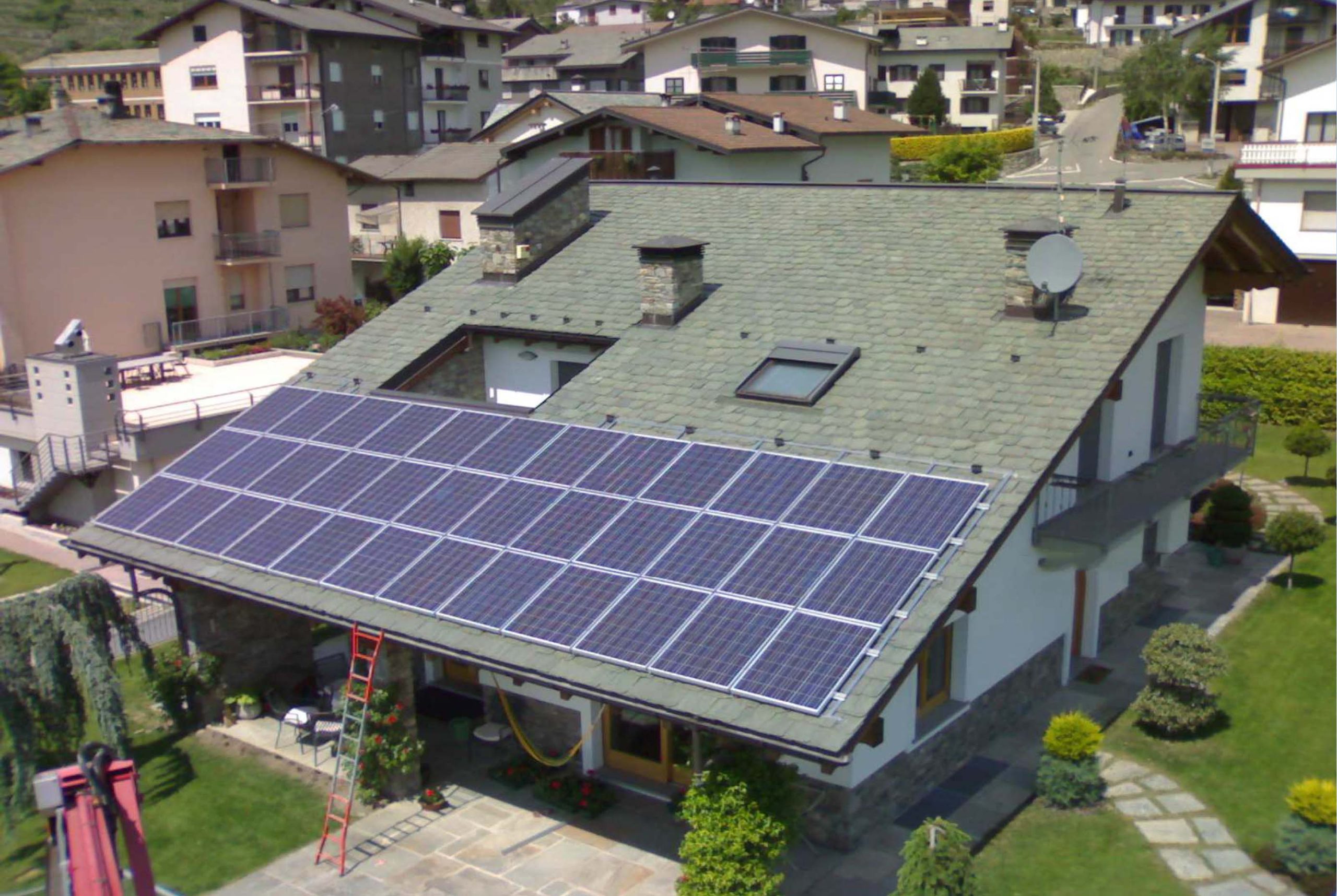fotovoltaico impianto solare villa